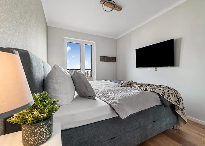 Appartamento Admiralsblick- 2 Og, Sauna, Grosse Dusche, Balkon, Blick Auf Hafenbecken